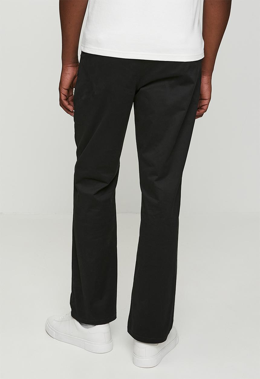 POLO - Mens essential relaxed leg chino - black