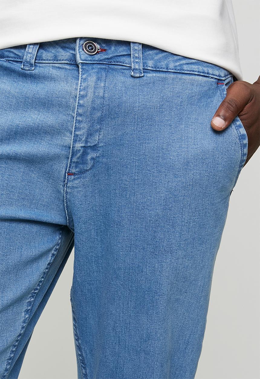 POLO - Mens slim original fit ¼ slant denim - blue