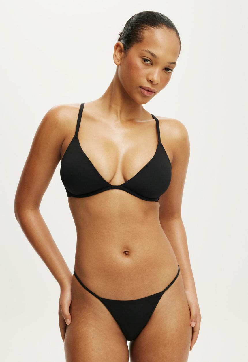 Cotton On - Body bestee plunge bra - black