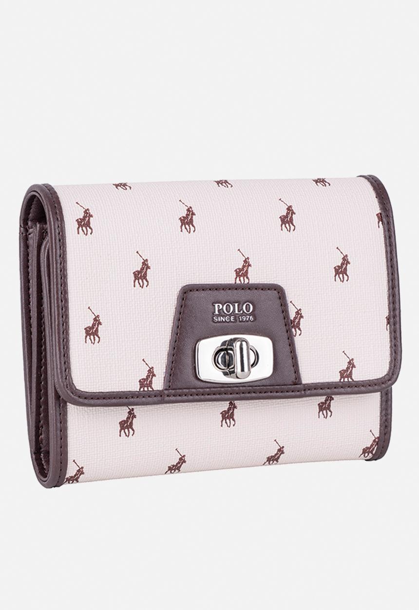 POLO - Encore Medium Trifold Purse - Cream