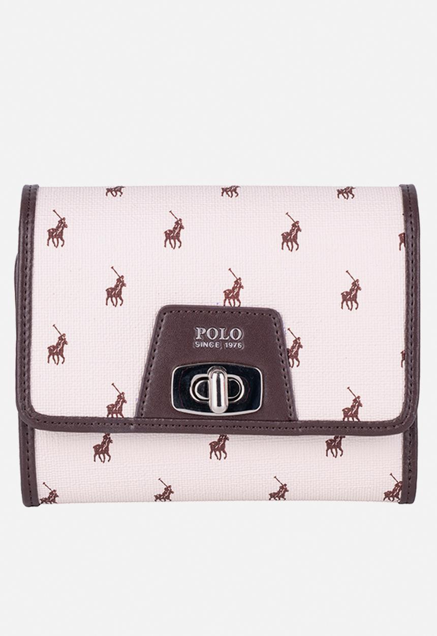 POLO - Encore Medium Trifold Purse - Cream