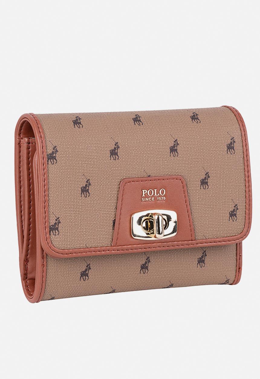 POLO - Encore Medium Trifold Purse - Camel
