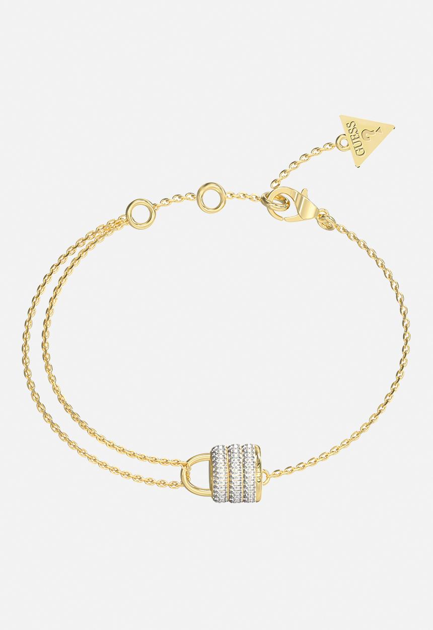 GUESS - Guess My Secret Goldmini Pave' Padlock - Gold