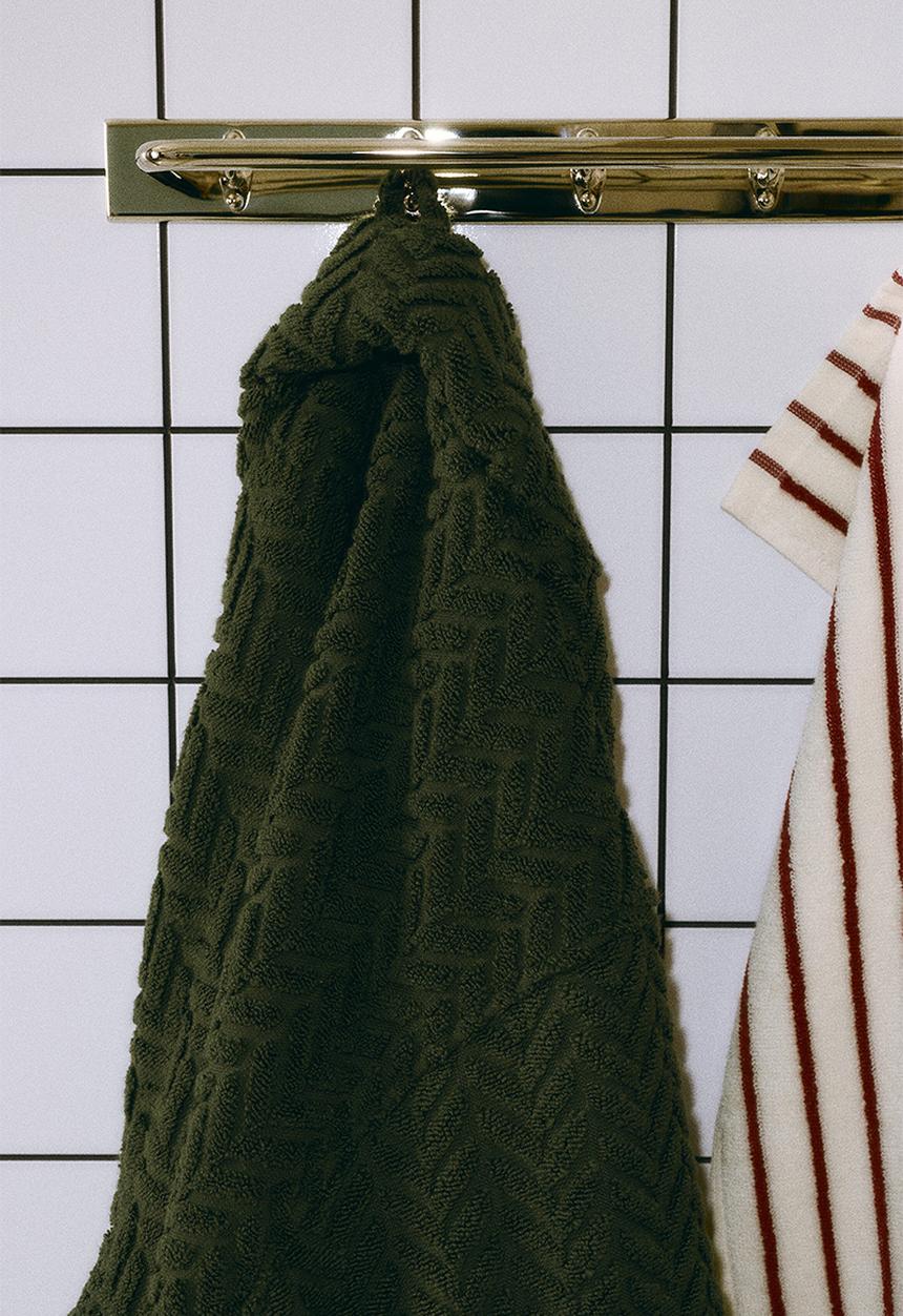 H&M - Textured dressing gown - dark green