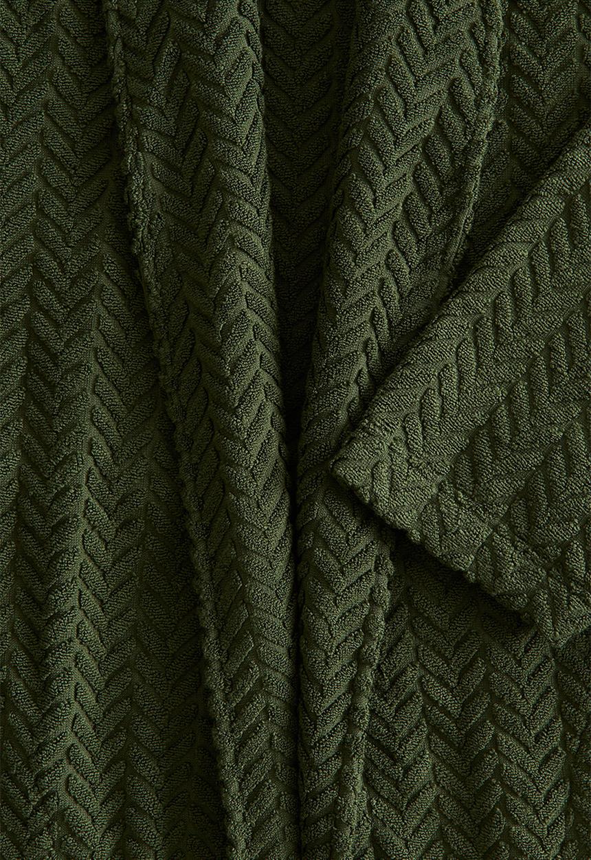 H&M - Textured dressing gown - dark green