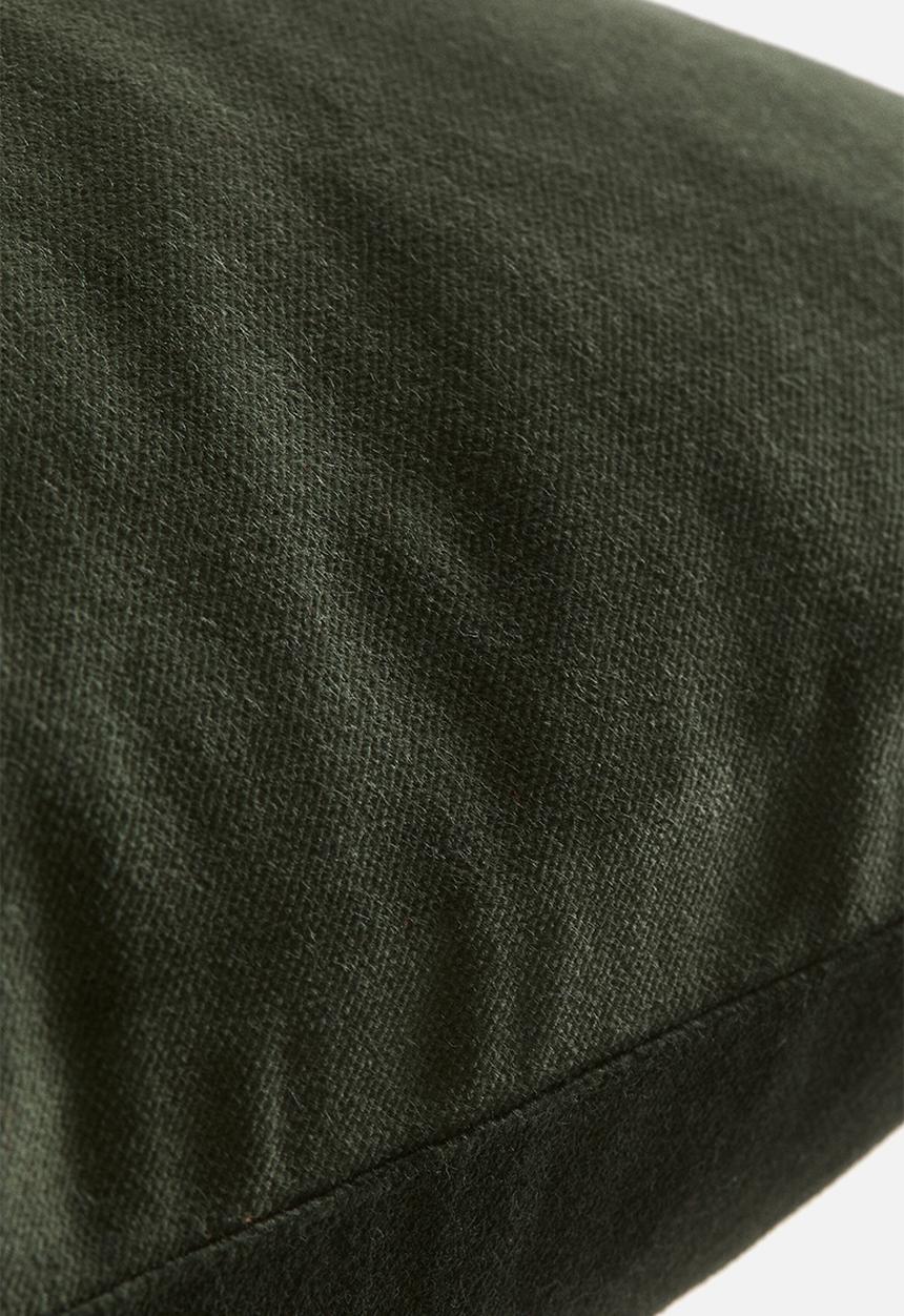 H&M - Cotton velvet cushion cover - dark green
