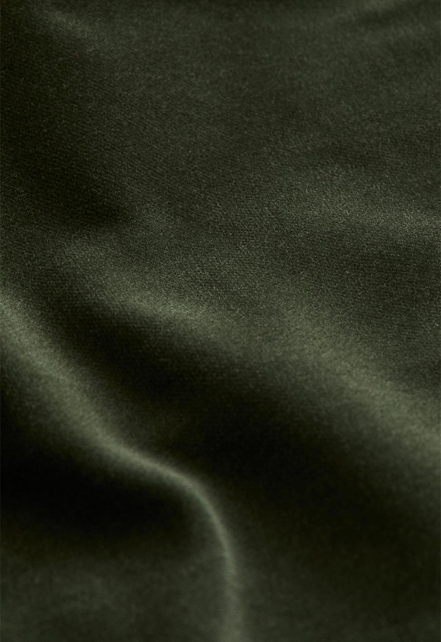 H&M - Cotton velvet cushion cover - dark green