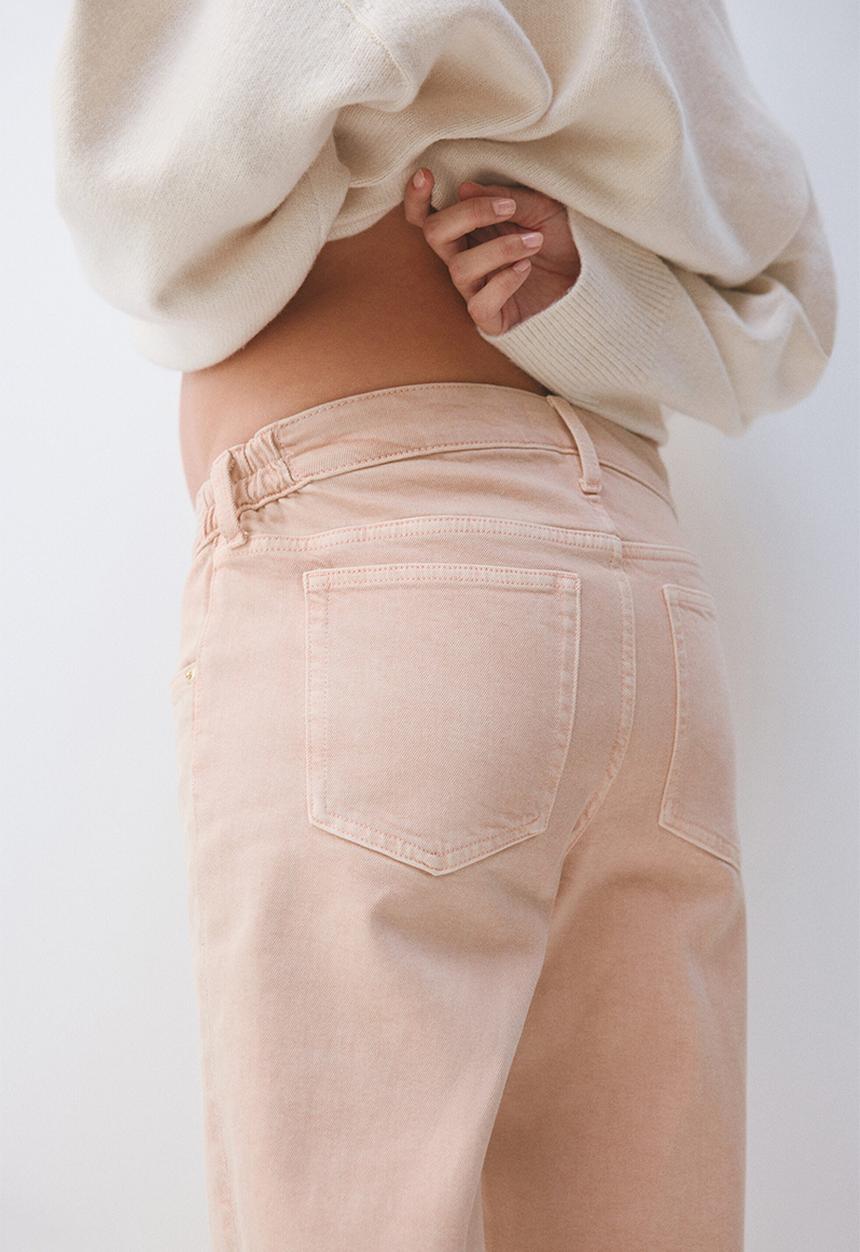 H&M - Mama before & after wide jeans - powder pink