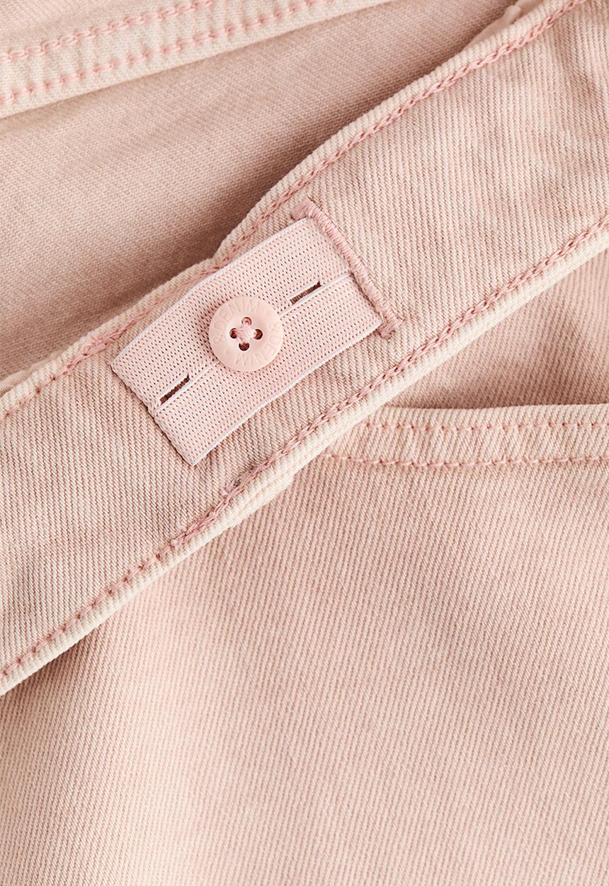 H&M - Mama before & after wide jeans - powder pink