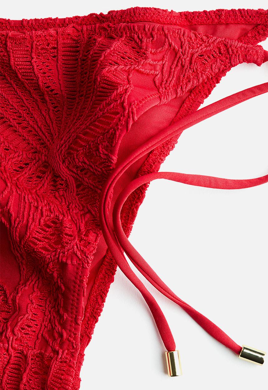 H&M - Tie tanga bikini bottoms - red