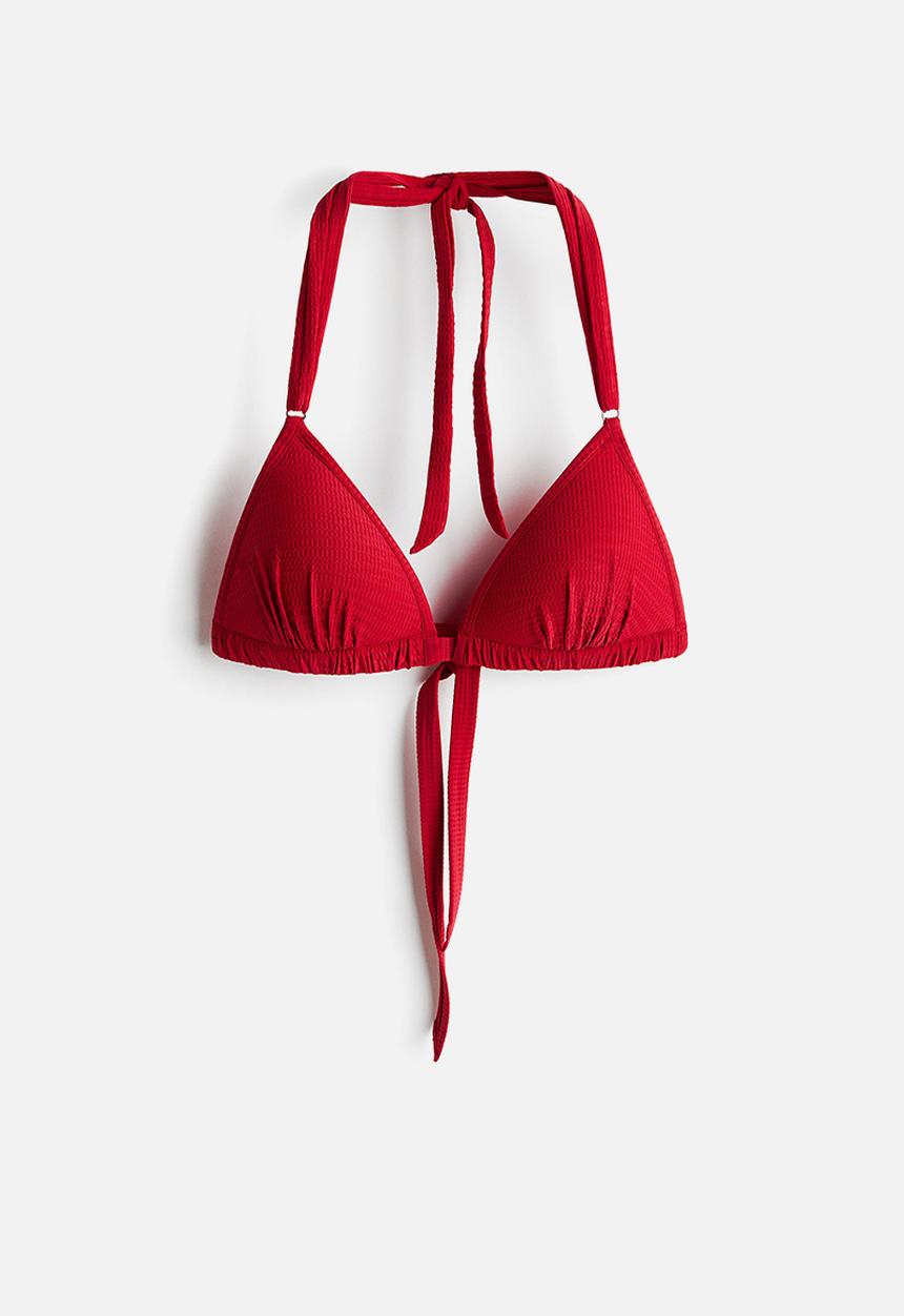 H&M - Push-up triangle bikini top - red