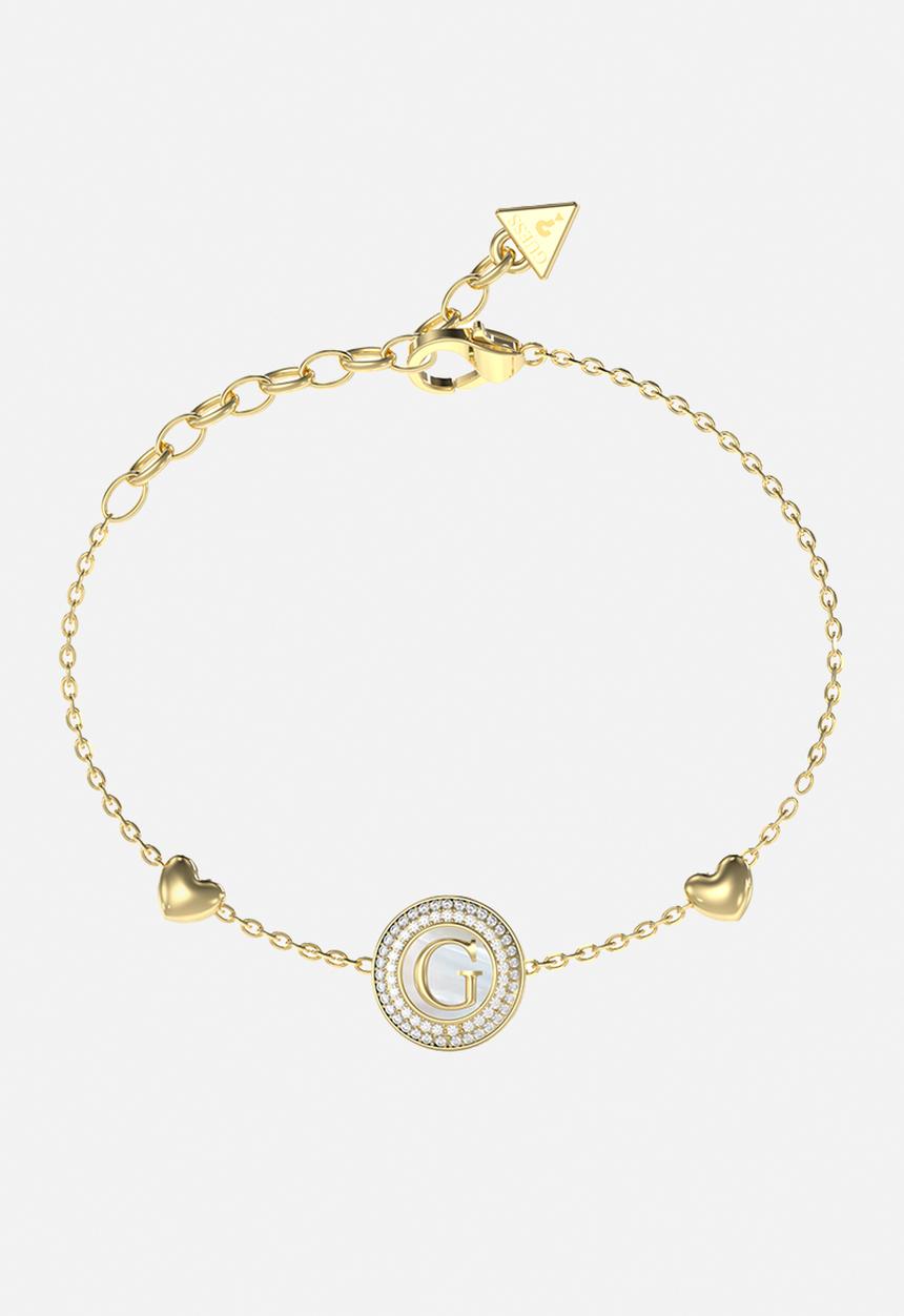 GUESS - G Talisman 14Mm Pearly Coin Bracelet - Gold