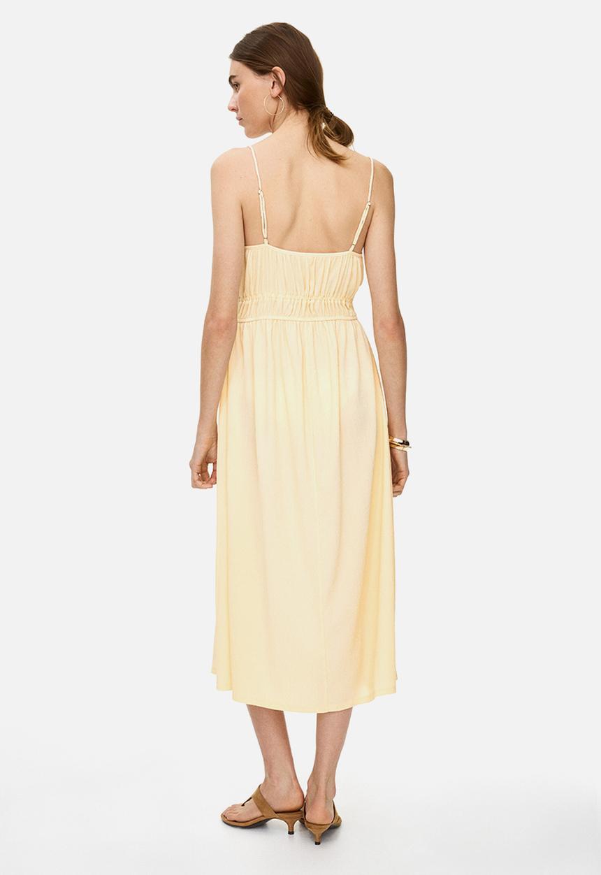 H&M - Crinkled jersey dress - yellow