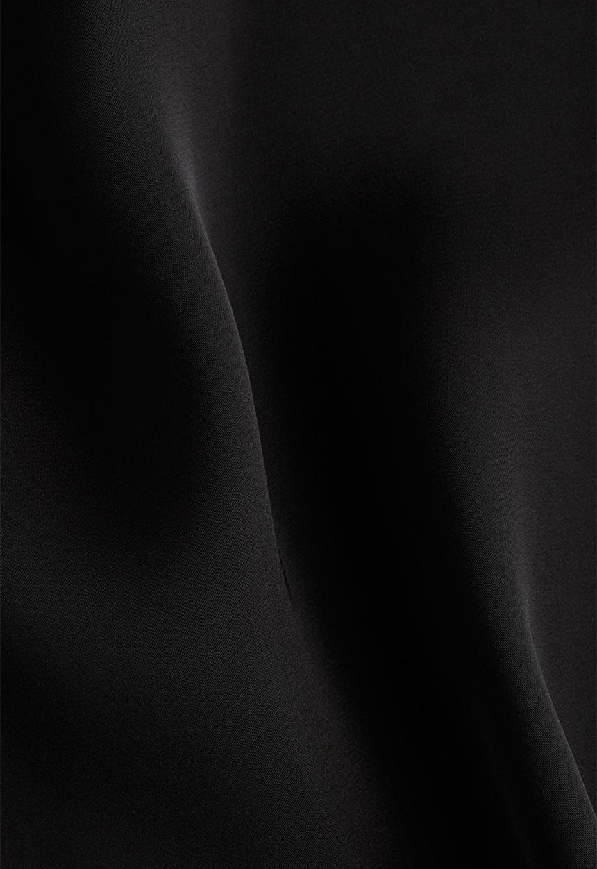 H&M - Lace-trimmed satin nightslip - black