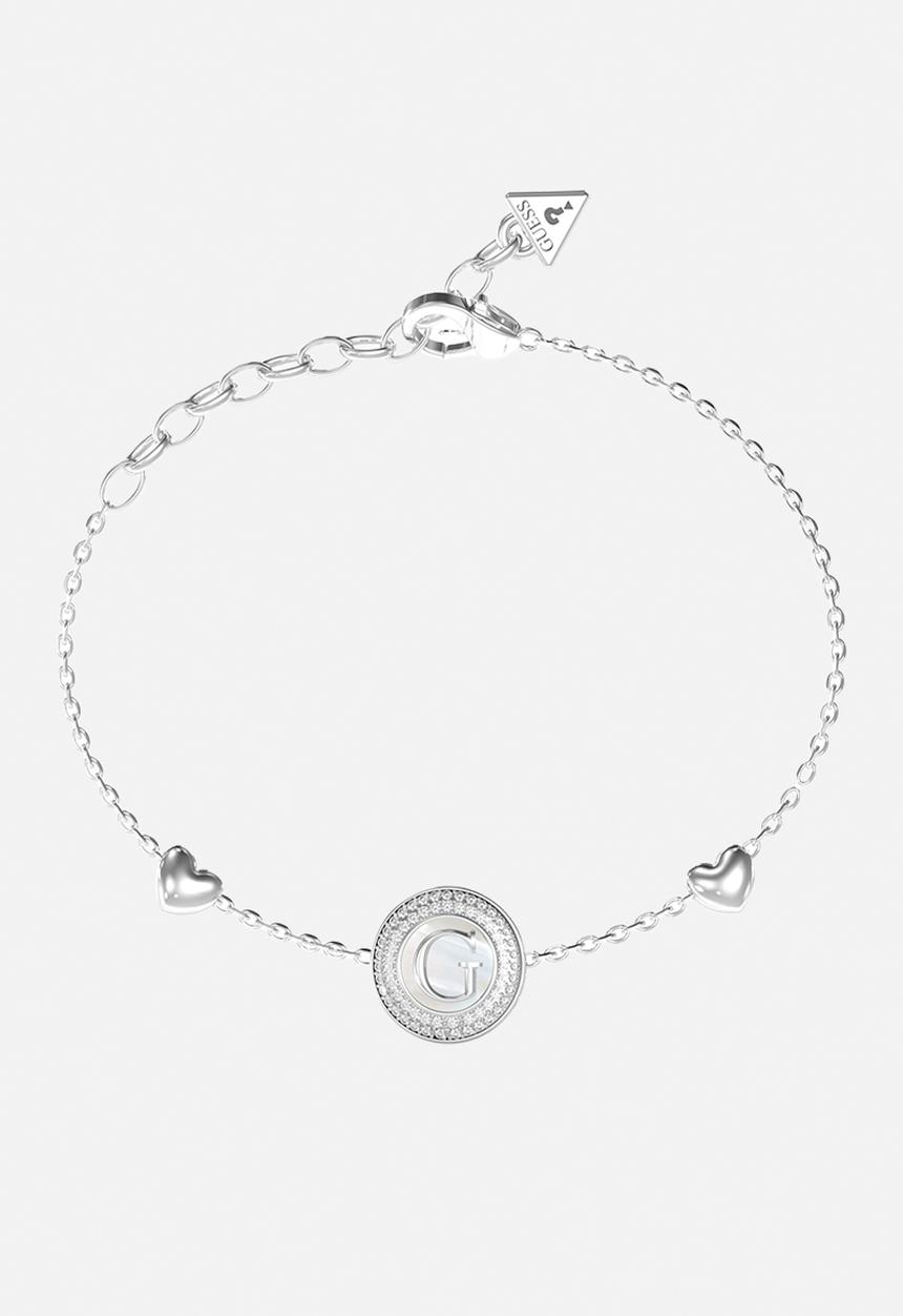 GUESS - G Talisman 14Mm Pearly Coin Bracelet Rhodium - Silver