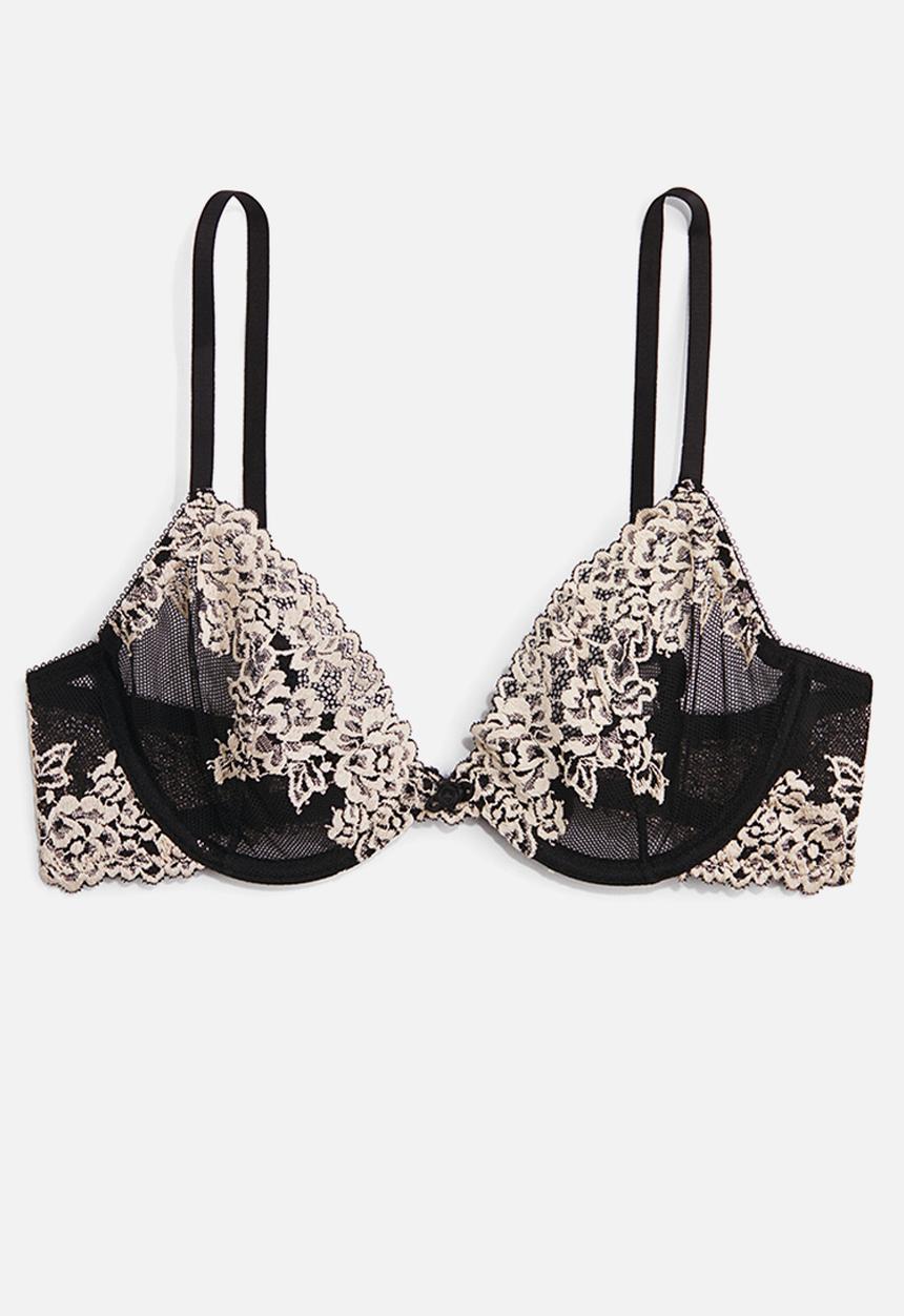 H&M - Underwired lace bra - black/cream
