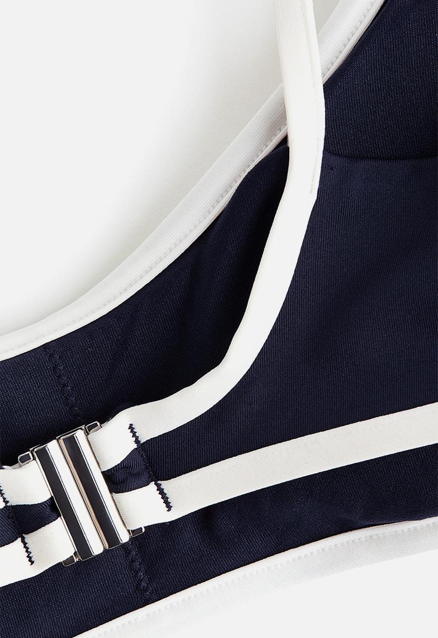 H&M - Padded bikini top - navy blue