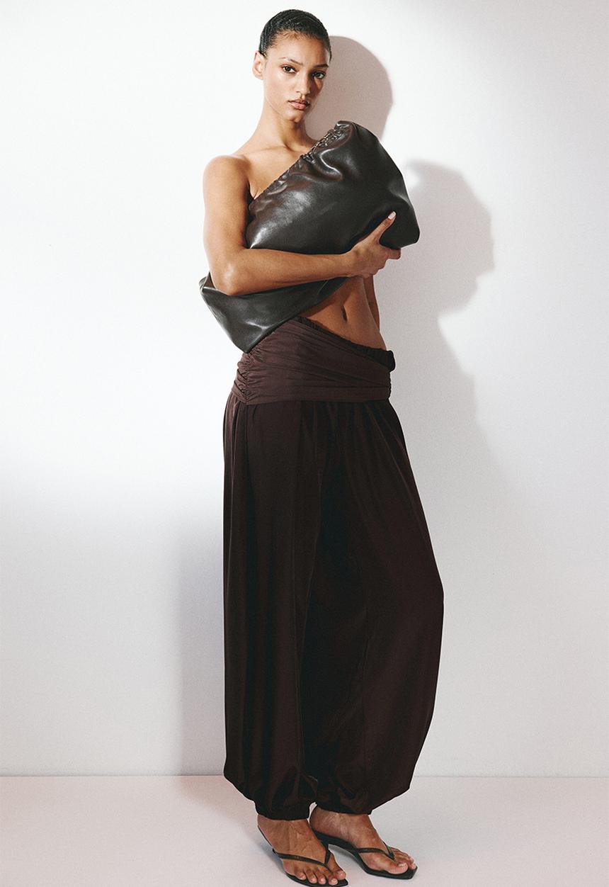 H&M - Balloon trousers - dark brown