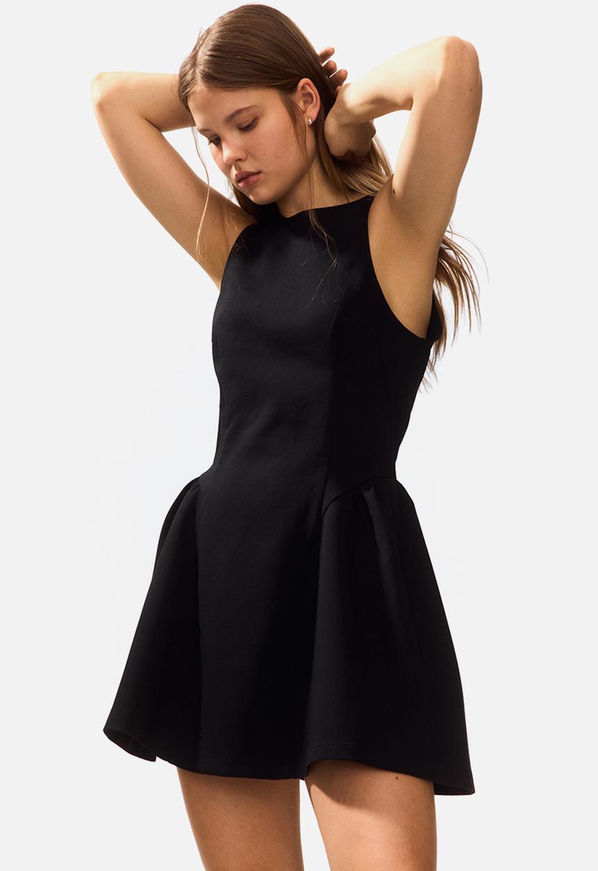 H&M - Flared-skirt dress - black