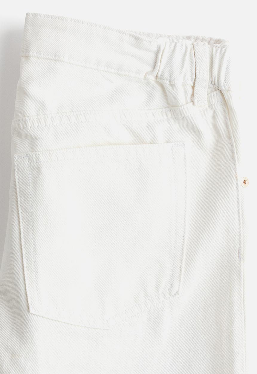 H&M - Mama straight ankle jeans - white