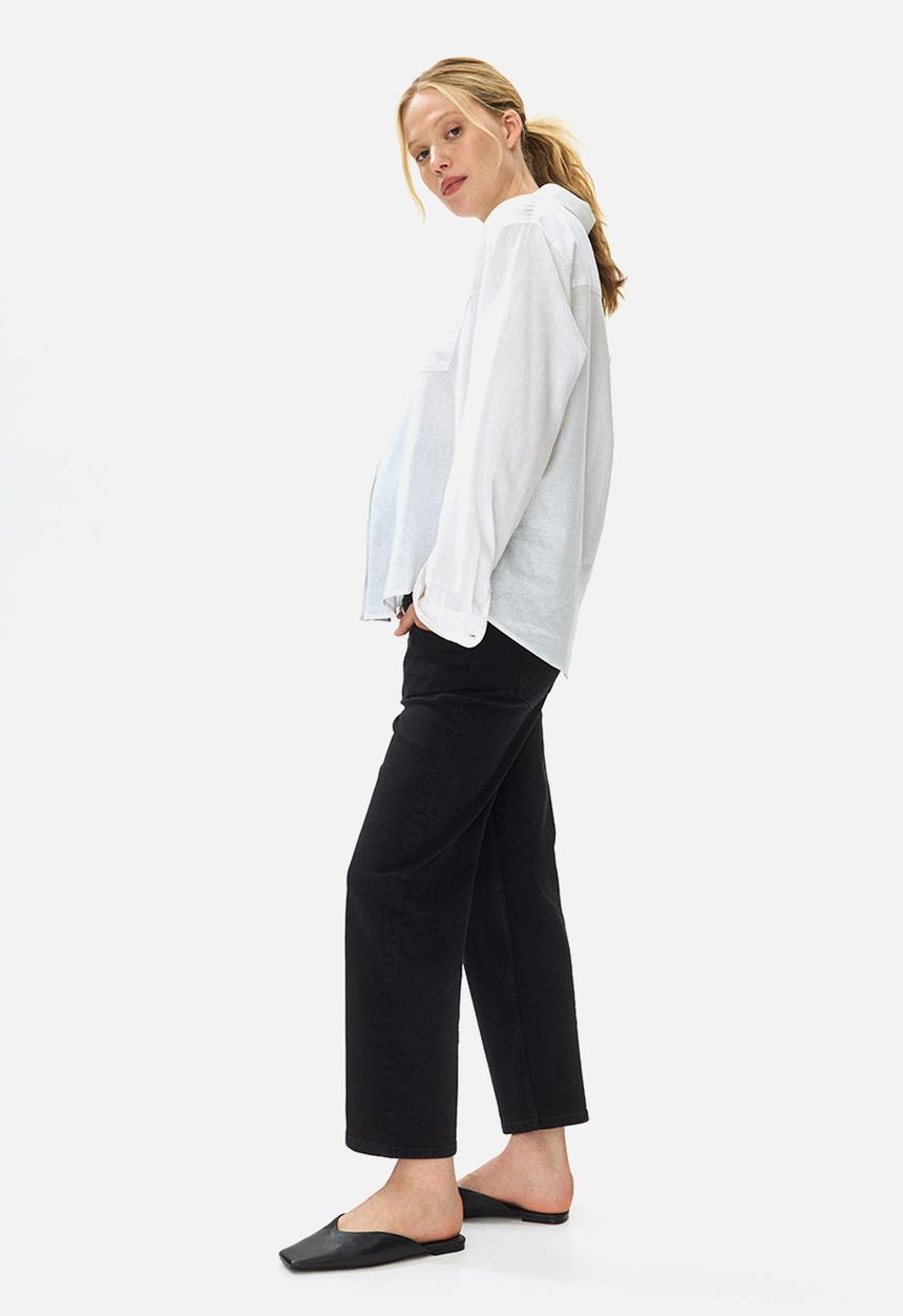 H&M - Mama straight ankle jeans - black