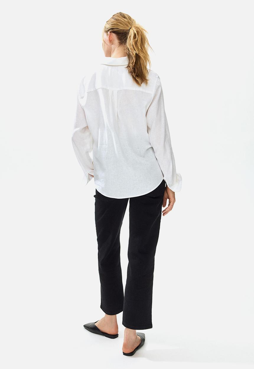 H&M - Mama straight ankle jeans - black