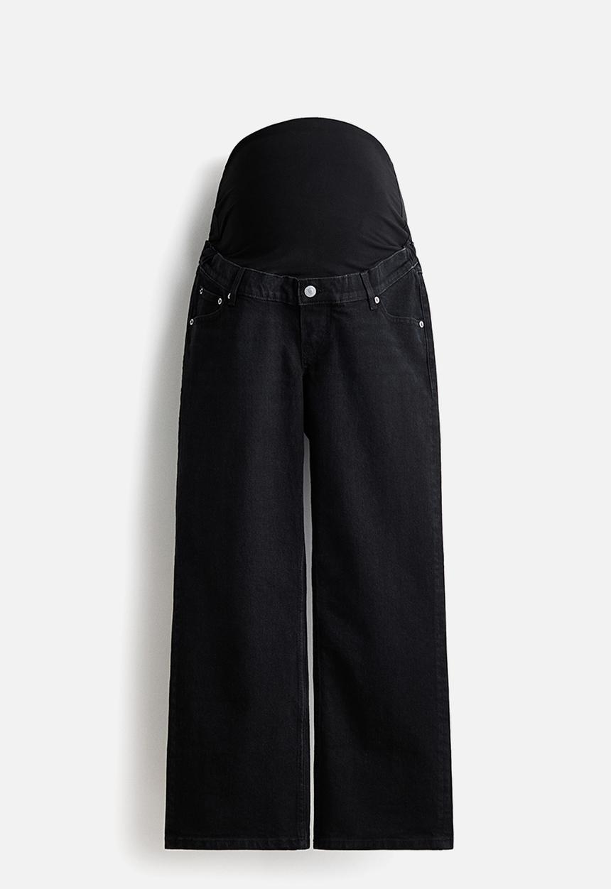 H&M - Mama straight ankle jeans - black