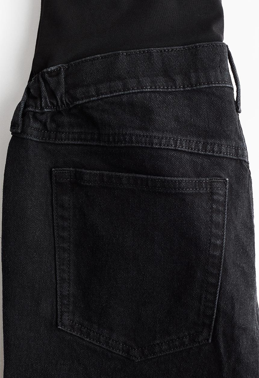H&M - Mama straight ankle jeans - black