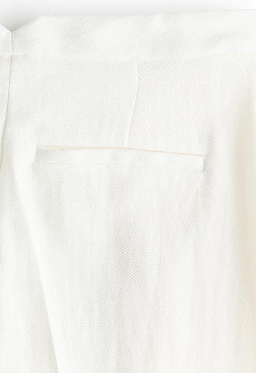 H&M - Wide tailored trousers - ivory
