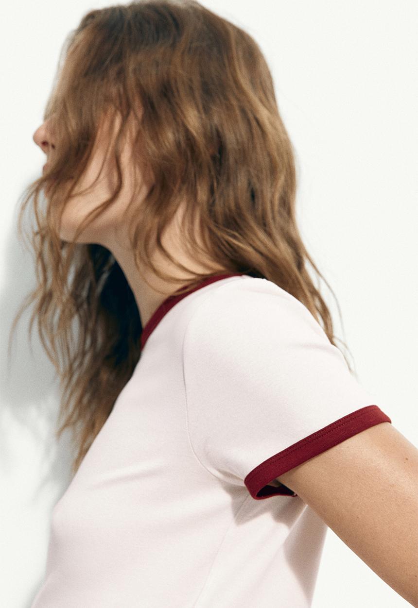 H&M - Cotton T-shirt - light pink