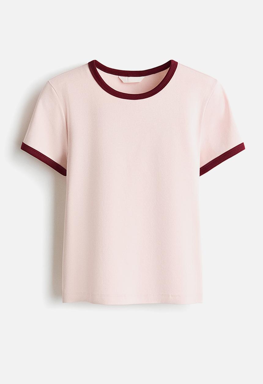 H&M - Cotton T-shirt - light pink