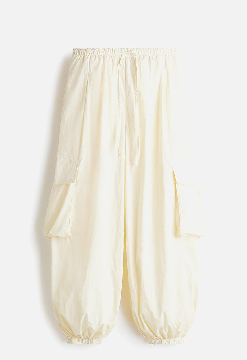 H&M - Balloon cargo trousers - light beige