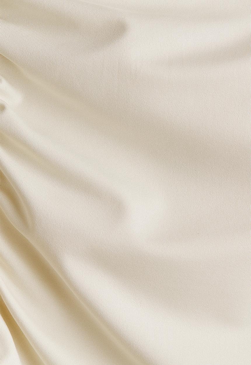 H&M - Gathered halterneck top - light beige