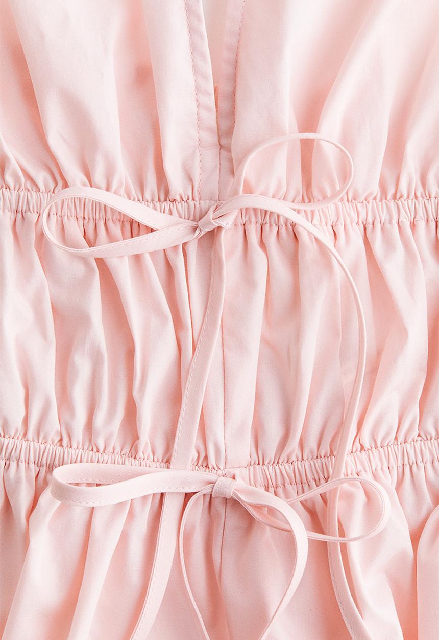 H&M - Peplum halterneck top - light pink