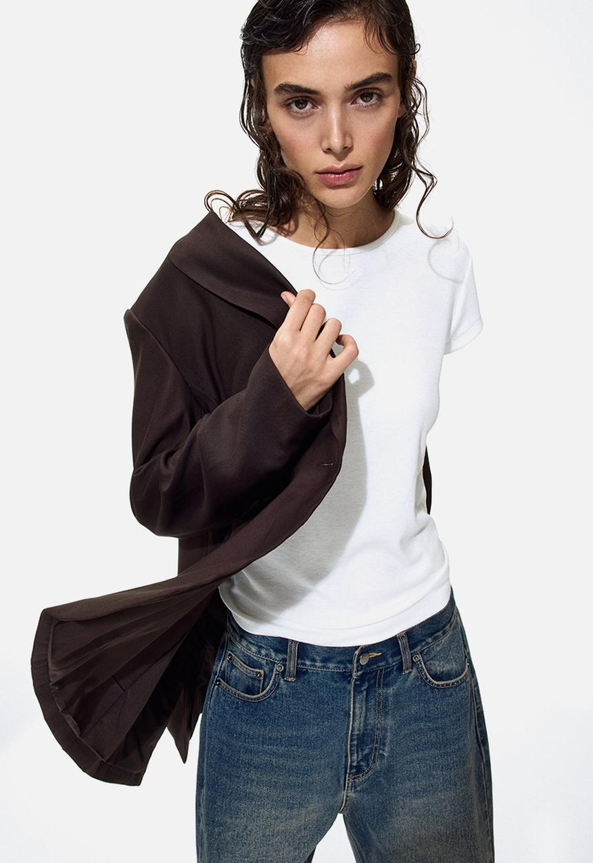 H&M - Single-breasted blazer - dark brown