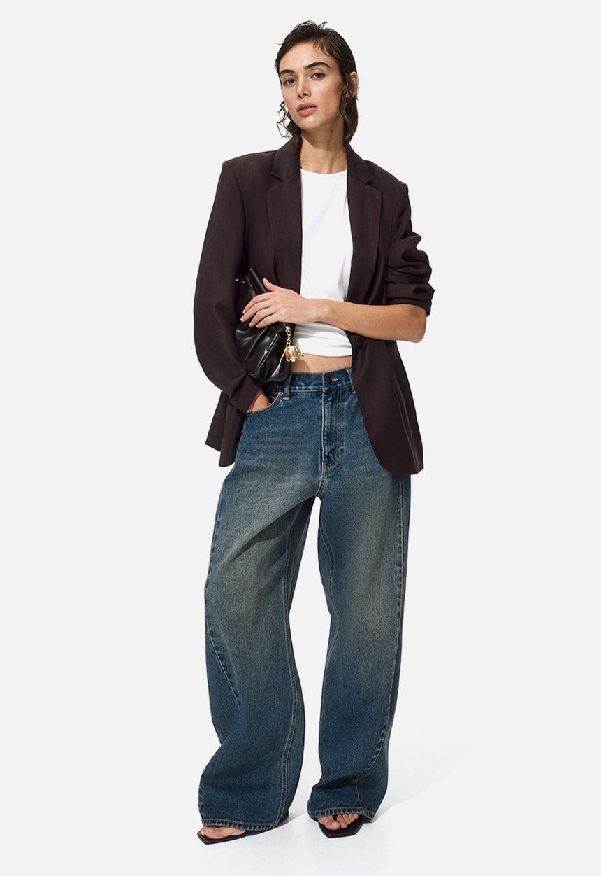 H&M - Single-breasted blazer - dark brown