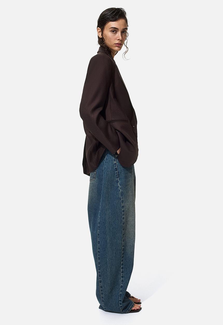 H&M - Single-breasted blazer - dark brown