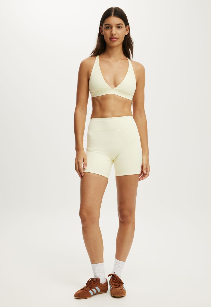 Cotton On - Ultra Soft Contour Bike Short - Lemon Icing