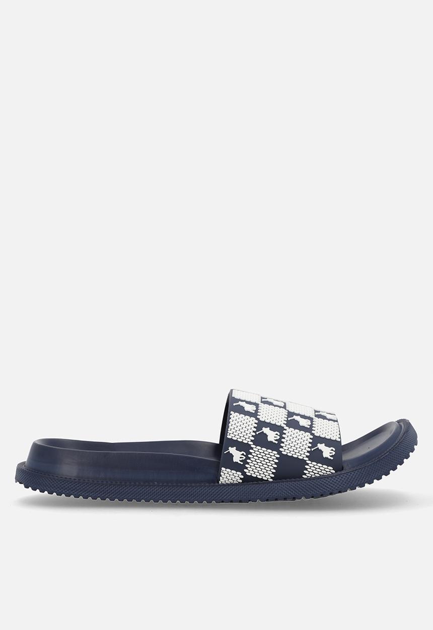 POLO - Monogram Moulded Slide - Navy