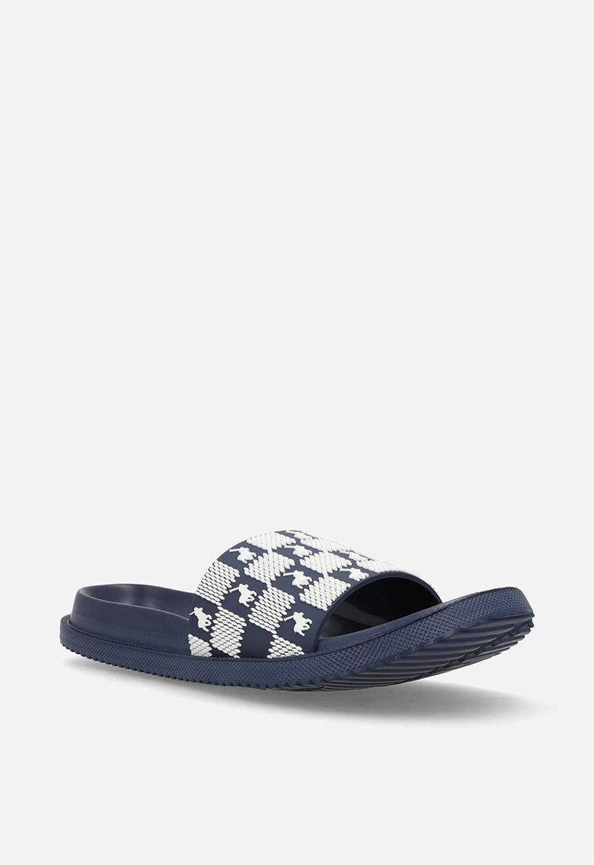 POLO - Monogram Moulded Slide - Navy