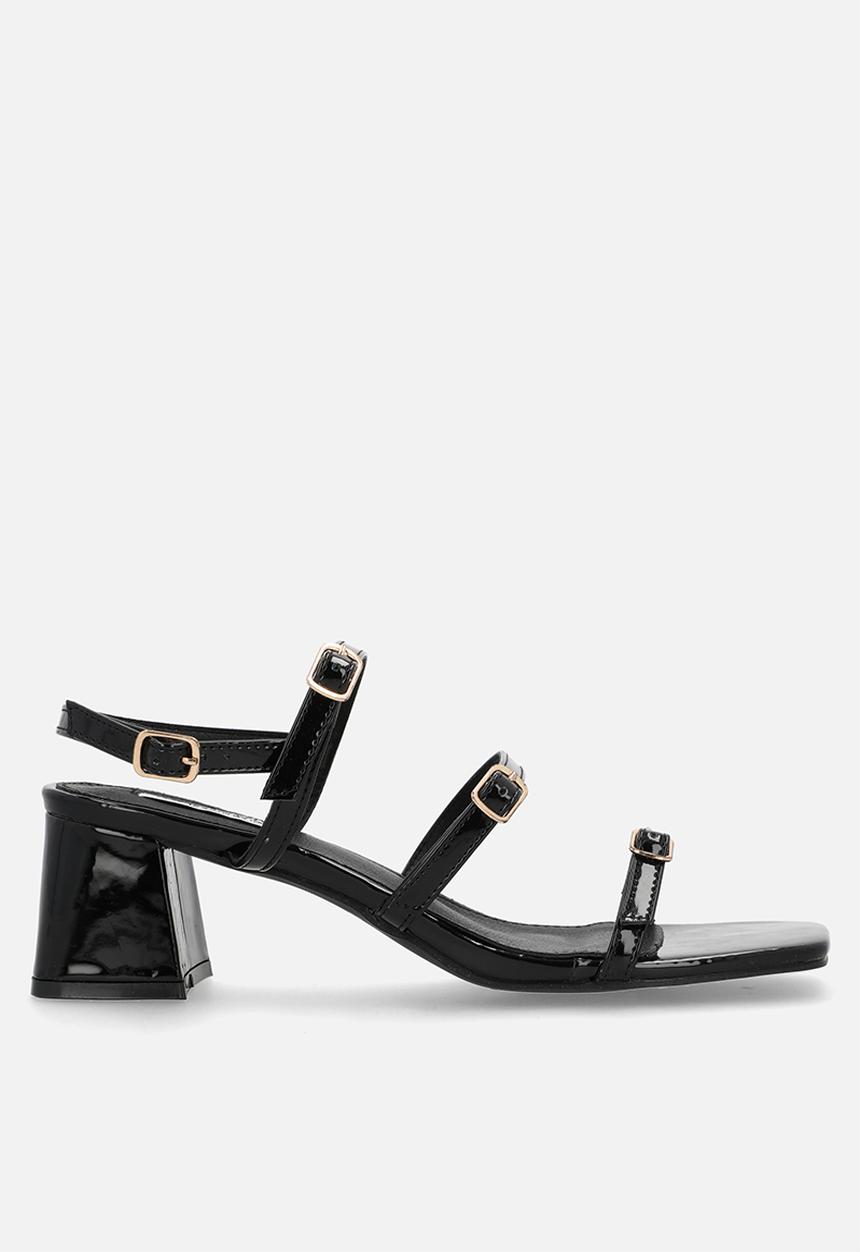 Madison® - Claire open toe slingback - black