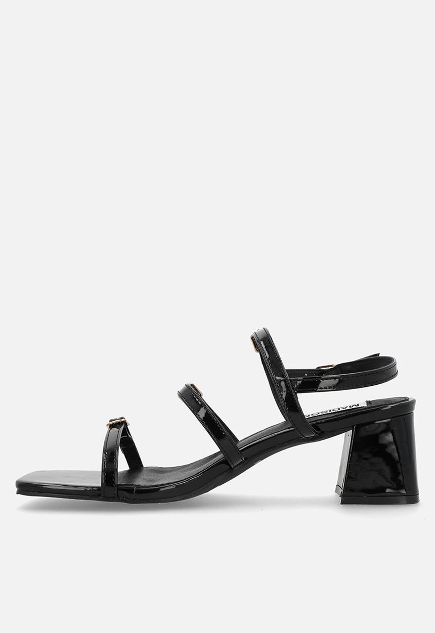 Madison® - Claire open toe slingback - black
