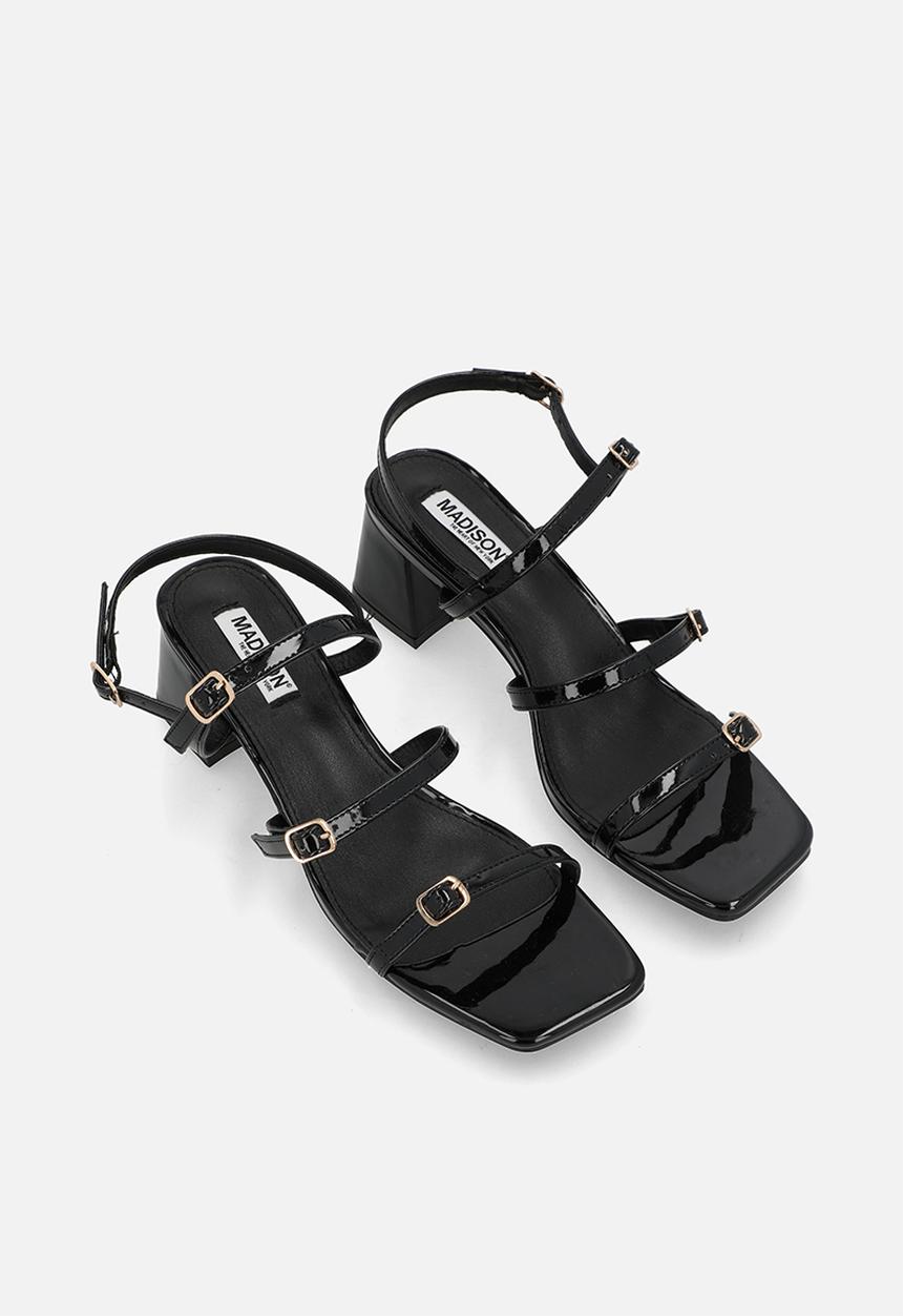 Madison® - Claire open toe slingback - black