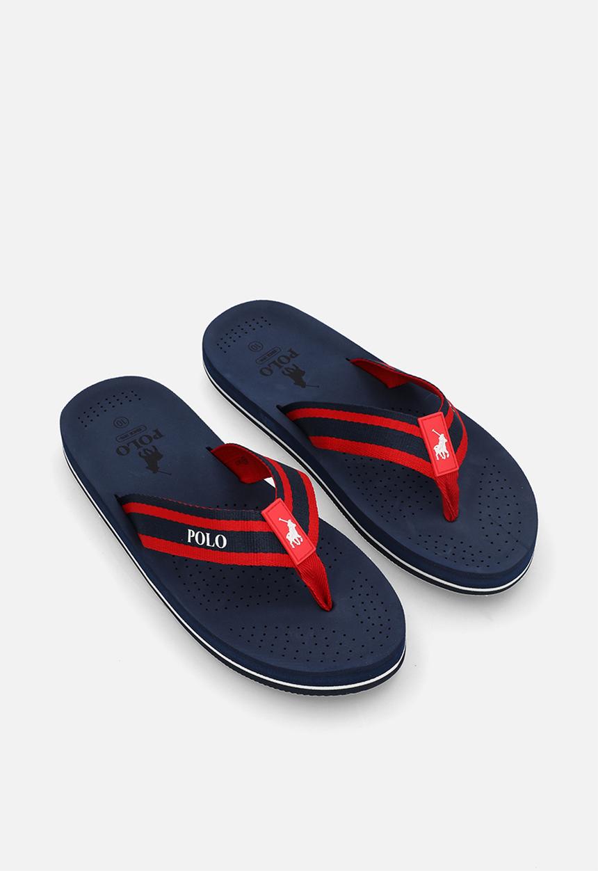 POLO - Perforated Flip Flop - Navy