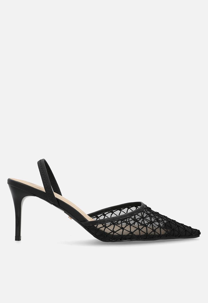 Miss Black - Gallery 9 embroidery heel - black