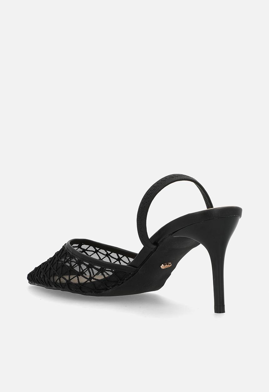 Miss Black - Gallery 9 embroidery heel - black