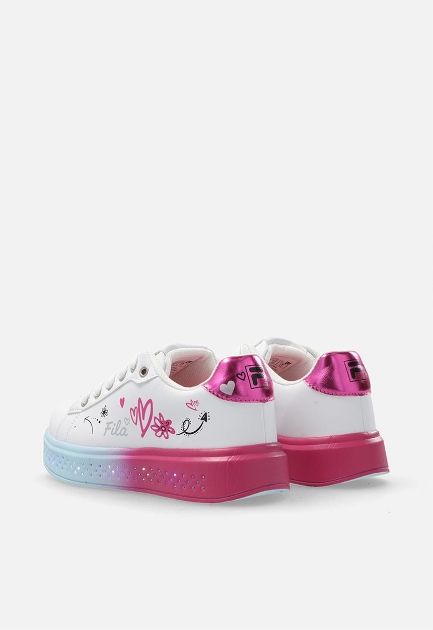 FILA - Nova lights lace up - white/cerise