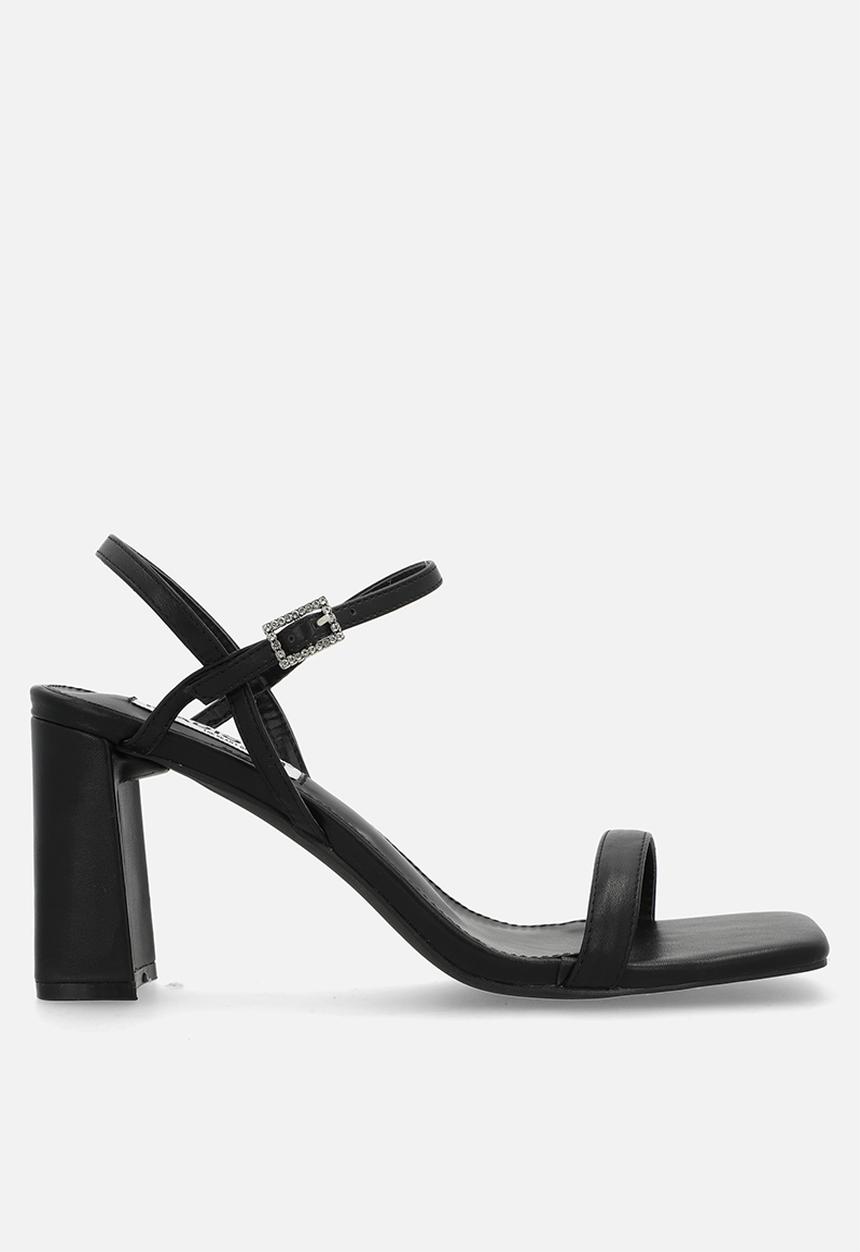 Madison® - Believe open toe ankle strap - black
