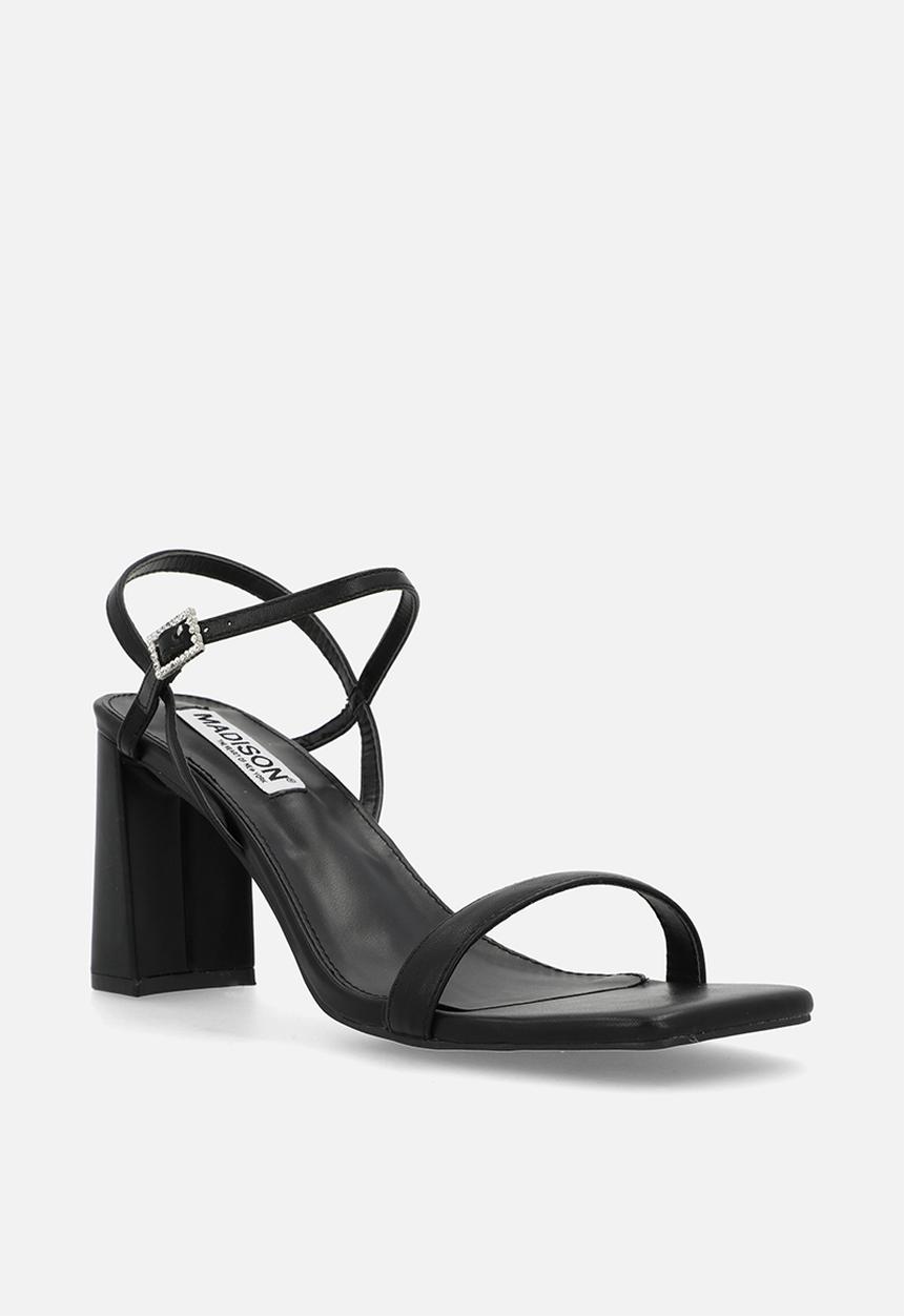 Madison® - Believe open toe ankle strap - black