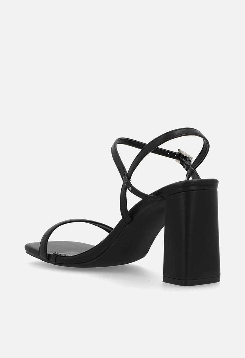 Madison® - Believe open toe ankle strap - black